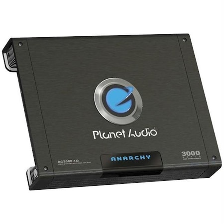 Planet Audio Planet Audio Ac3000.1D Anarchy Class D Mono Amplifier - 3000W Max; 1000W X 1 @ 4 Ohm; 1500W X 1 @ 2 AC3000.1D